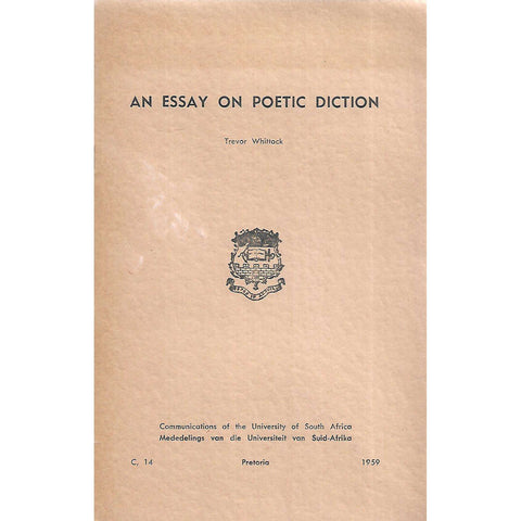 An Essay on Poetic Diction | Trevor Whittock