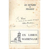 Bookdealers:An Outline of Finance (Inscribed by Author) | Arthur Woodburn