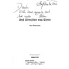 Bookdealers:And Direction Was Given (Inscribed by Author) | Alan Flederman