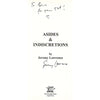 Bookdealers:Asides & Indiscretions (Inscribed by Author) | Jeremy Lawrence