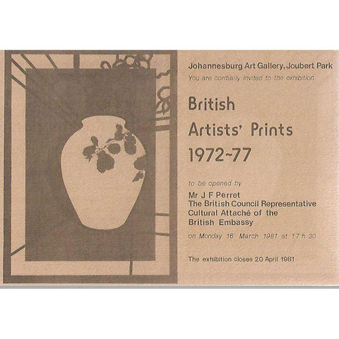 British Artists' Prints 1972-77 (Invitation Card to the Exhibition)