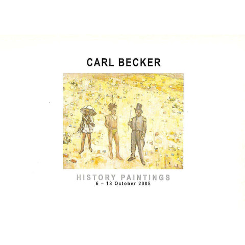 Carl Becker: History Paintings (Invitation to the Exhibition)