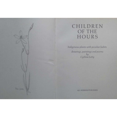 Children of the Hours: Drawings, Paintings and Poems | Cythna Letty