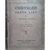 Bookdealers:Chrysler Parts List: 1936 Model Series