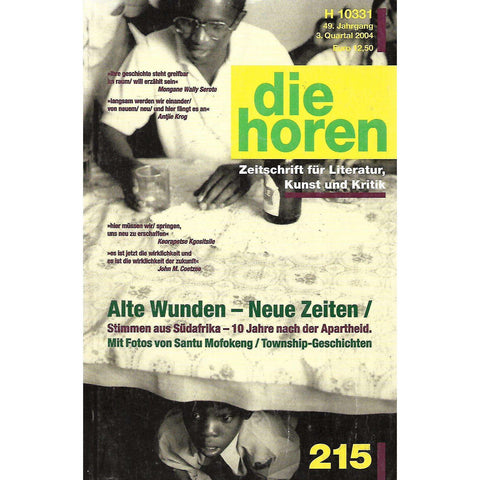 Die Horen: Zeitschrift fur Literatur, Kunst und Kritik (Vol. 49, No. 3, 2004)