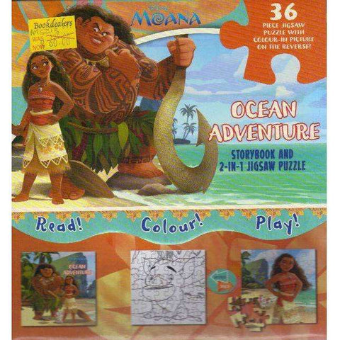 Disney Moana Ocean Adventure: Storybook and 2-in-1 Jigsaw Puzzle in a Box Set