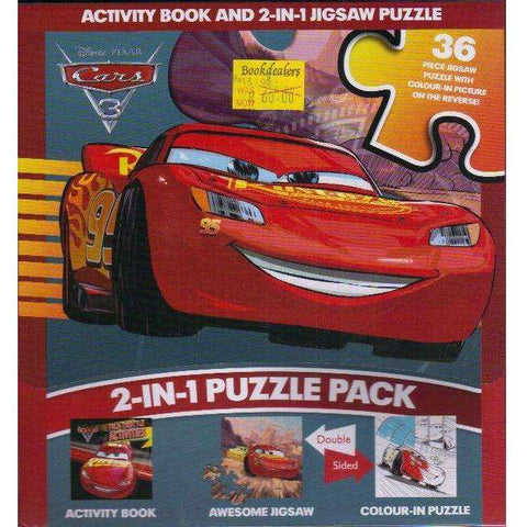 Disney Pixar Cars 3 2-in-1 Puzzle Pack Box Set: Activity Book and 2-in-1 Jigsaw Puzzle