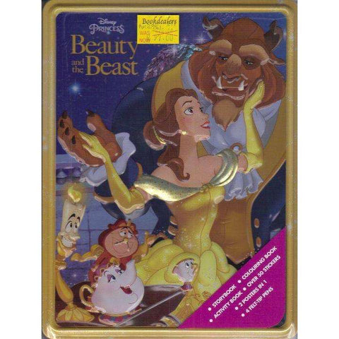 Disney Princess Beauty and the Beast Happy Tin: Storybook, Colouring Book, Activity Book, Over 50 Stickers, 2 Posters in 1, 4 Felt-Tip Pens