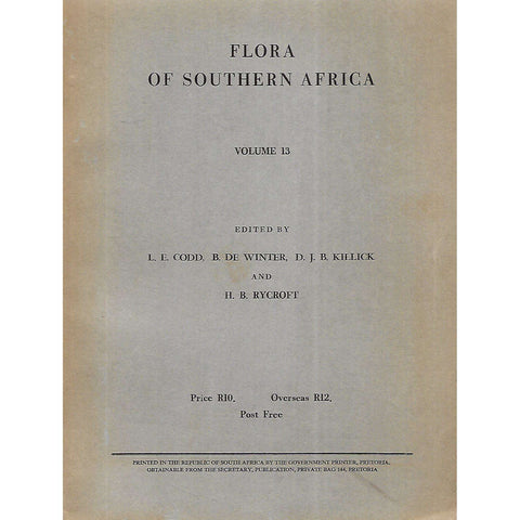Flora of Southern Africa (Vol. 13) | L. E. Codd, et al. (Ed.)