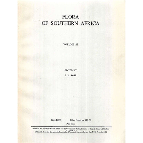 Flora of Southern Africa (Vol. 22) | J. H. Ross (Ed.)