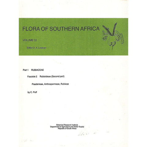 Flora of Southern Africa (Vol. 31, Rubiaceae, Part 1) | C. Puff