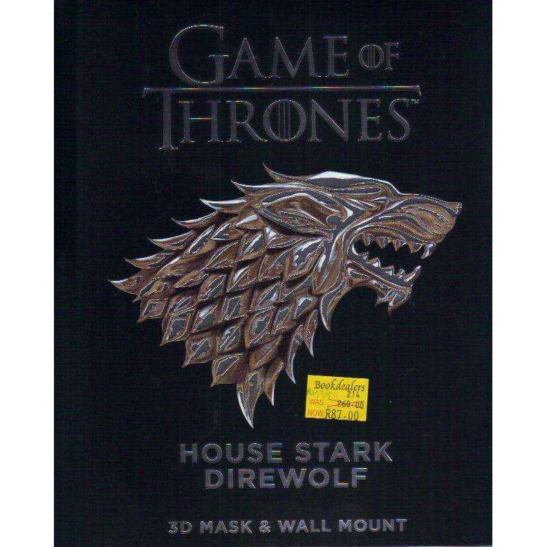 Bookdealers:Game of Thrones Mask: House Stark Direwolf (3D Mask & Wall Mount)