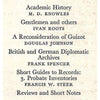 Bookdealers:History (Vol. XLVII, No. 161, October 1962)