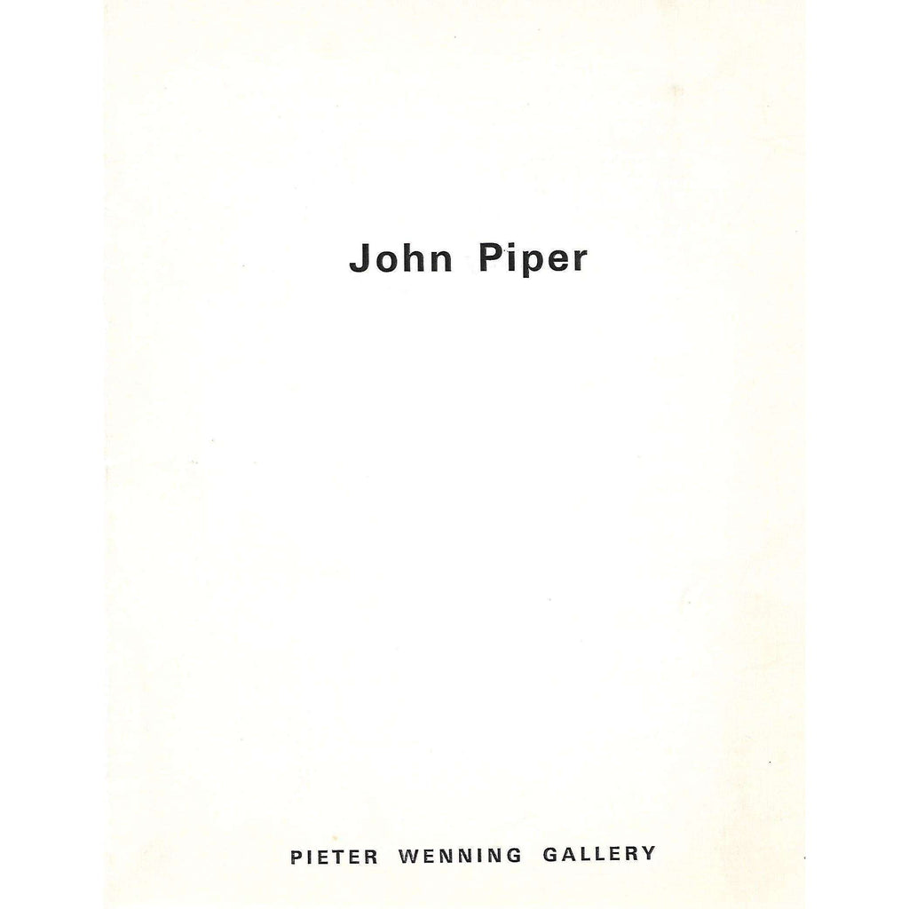 Bookdealers:John Piper (Catalogue of his Work)