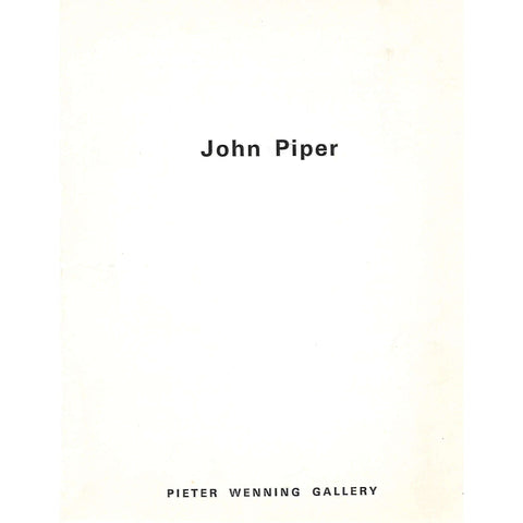 John Piper (Catalogue of his Work)