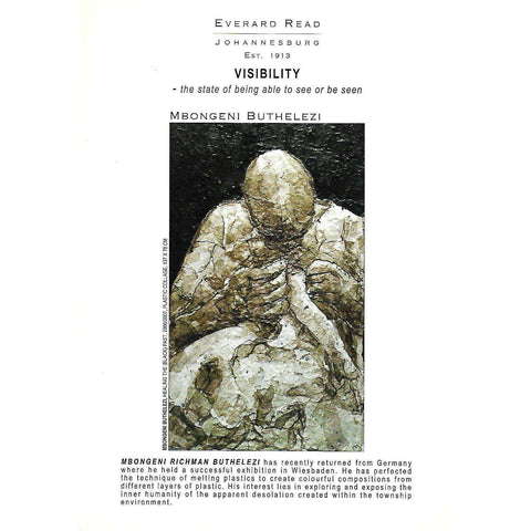 Mbongeni Buthelezi: Visibility (Invitation to Exhibition of his Work)