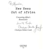 Bookdealers:New News out of Africa (Inscribed by Author) | Charlayne Hunter-Cault