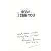 Bookdealers:Now I See You (Inscribed by Author) | Priscilla Holmes