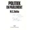 Bookdealers:Politiek en Parliment (Signed by Author) | M. C. Botha