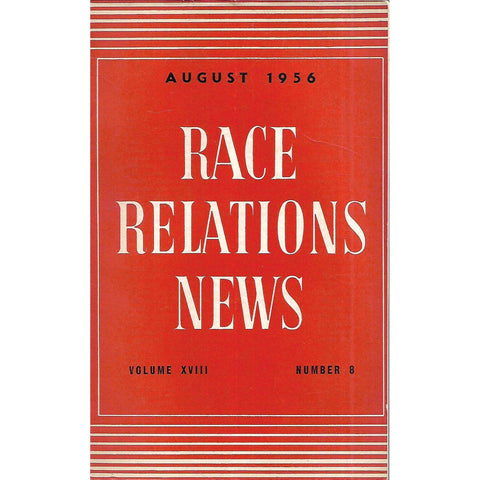 Race Relations News (Vol. 18, No. 8)