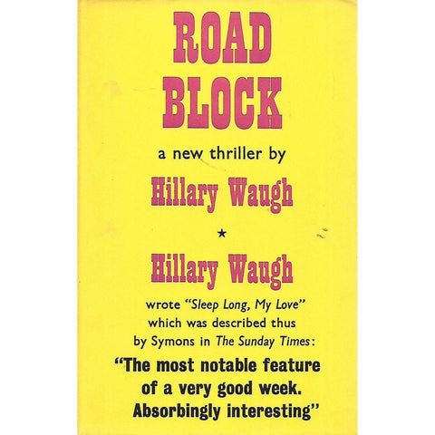 Road Block (First Edition, 1961) | Hillary Waugh