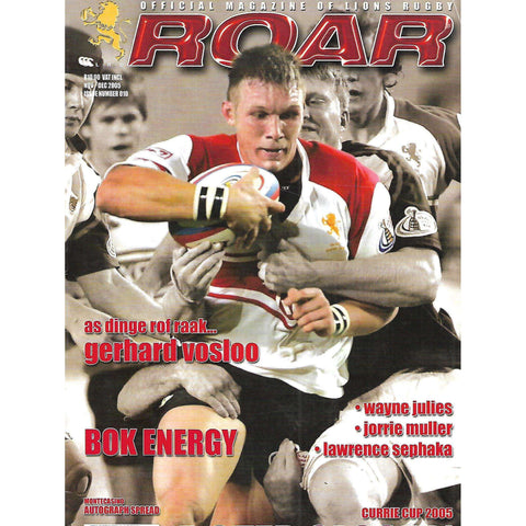 Roar: Official Magazine of Lions Rugby (Nov/Dec 2005, No. 010)