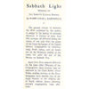 Bookdealers:Sabbath Light: Sermons on the Sabbath Evening Service | Louis Rabinowitz