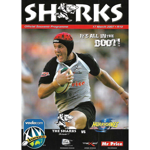 Sharks vs Hurricanes (Official Souvenir Programme, 17 March 2007)