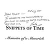Bookdealers:Snippets of Time: Memoirs of a Maverick | Lola Watter