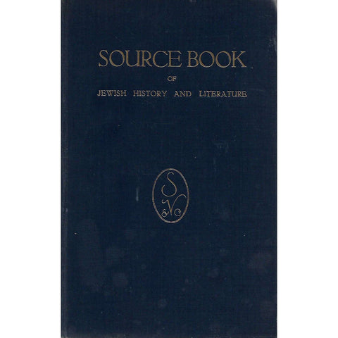 Source Book of Jewish History and Literature | Julius Hoexter and Moses Jung