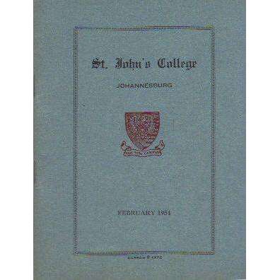 St. John's College: Johannesburg (February 1954)