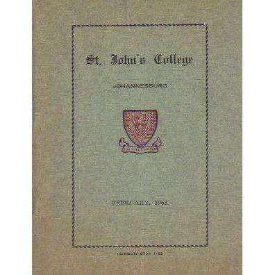 St. John's College: Johannesburg (February 1963)