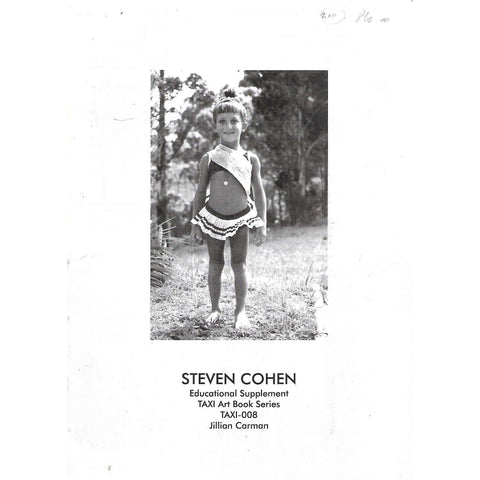 Steven Cohen: Educational Supplement, TAXI Art Book Series, TAXI-008 | Jillian Carman