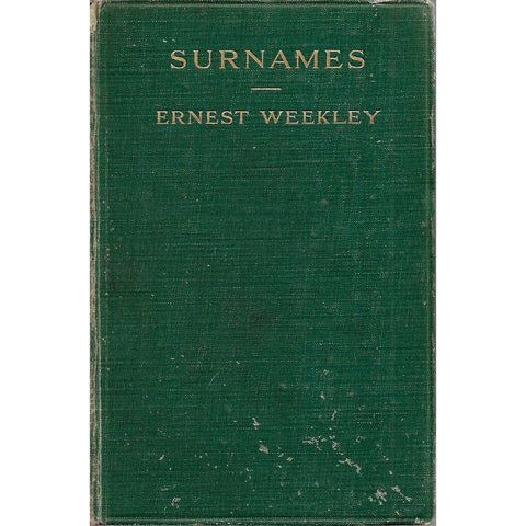 Surnames | Ernest Weekley