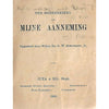 Bookdealers:Ter Herinnering aan Mijne Aanneming | Wiljen Ds. G. W. Stegmann, Jr.