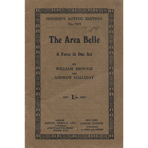 The Area Belle: A Farce in One Act | William Brough and Andrew Halliday