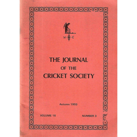 The Journal of The Cricket Society (Vol. 16, No. 3, Autumn 1993)