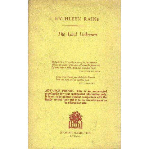 The Land Unknown (Uncorrected Proof) | Kathleen Raine