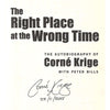 Bookdealers:The Right Place at the Wrong Time (Signed by Corne Krige) | Corne Krige & Peter Bills