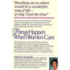 Bookdealers:Things Happen When Women Care: Hospitality and Friendship in Today's Busy World (Signed by Author) | Emilie Barnes