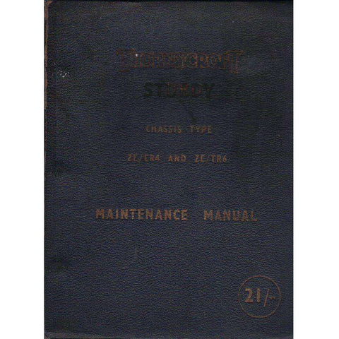 Thornycroft Sturdy Maintenance Manual: Chassis Type ZE\ER4 and ZE\TR6