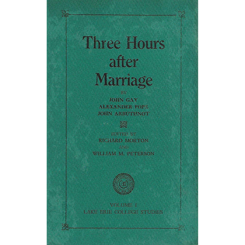 Three Hours After Marriage | John Gay, Alexander Pope and John Arbuthnot