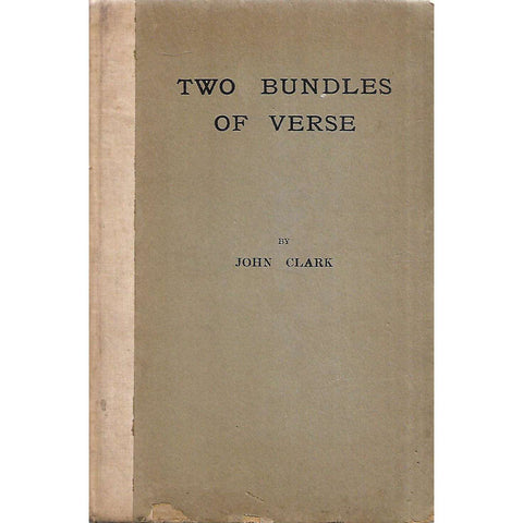 Two Bundles of Verse | John Clark