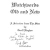 Bookdealers:Watchwords Old and New (Inscribed by Author) | Geoff Hughes